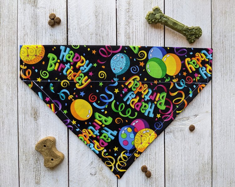 Happy Birthday Balloons Bandana